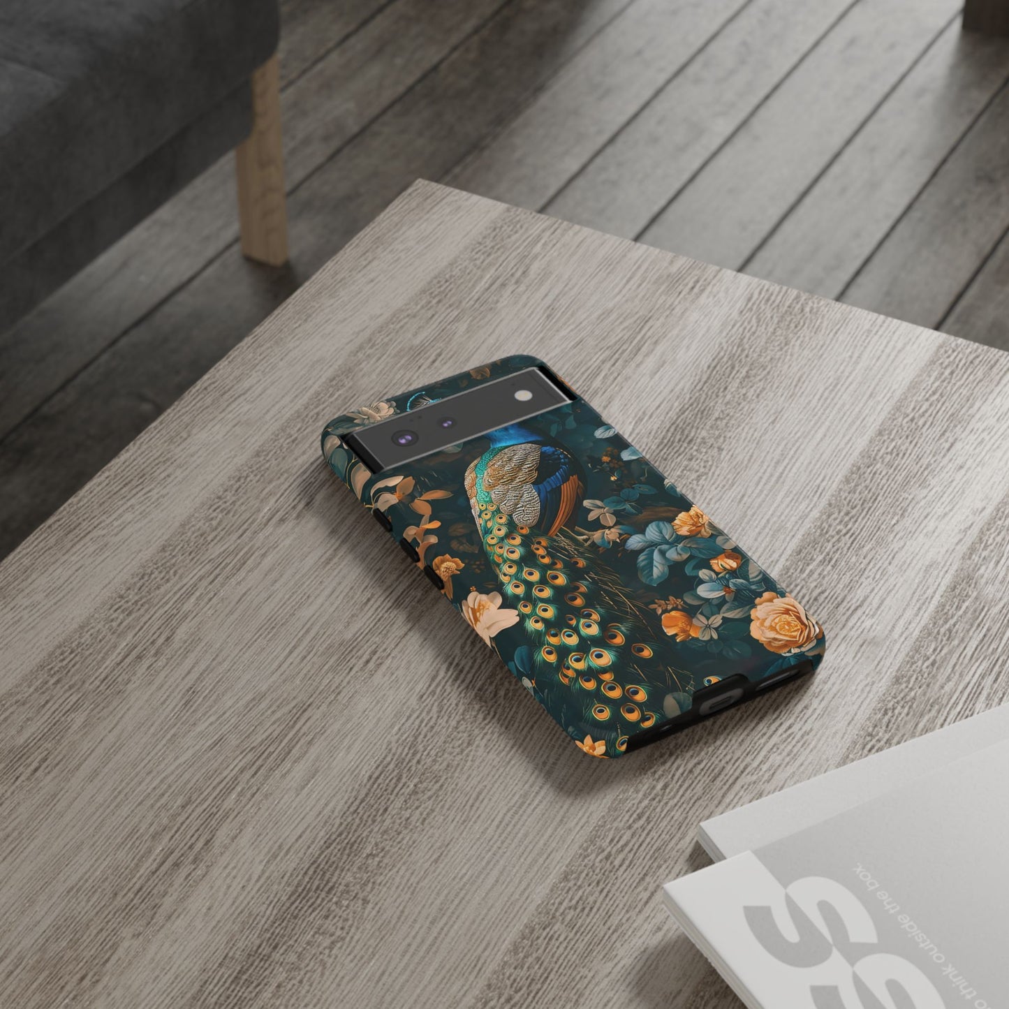 Peacock Phone Case - Elegant Floral Design, Tough Case for Protection, Unique Gift for Nature Lovers, Stylish Accessory, Eco-Friendly