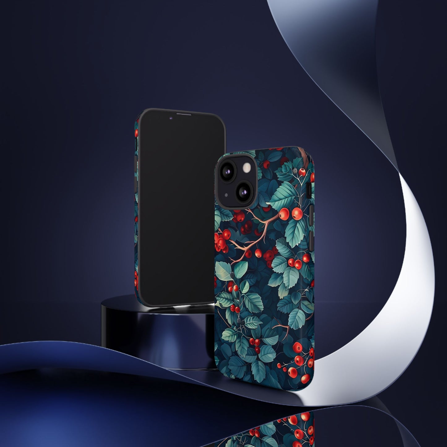 Berry Blossom Phone Case - Nature Lover's Gift, Floral Design, Cute Accessory for Spring, Unique Tech Cover, Perfect for Holidays
