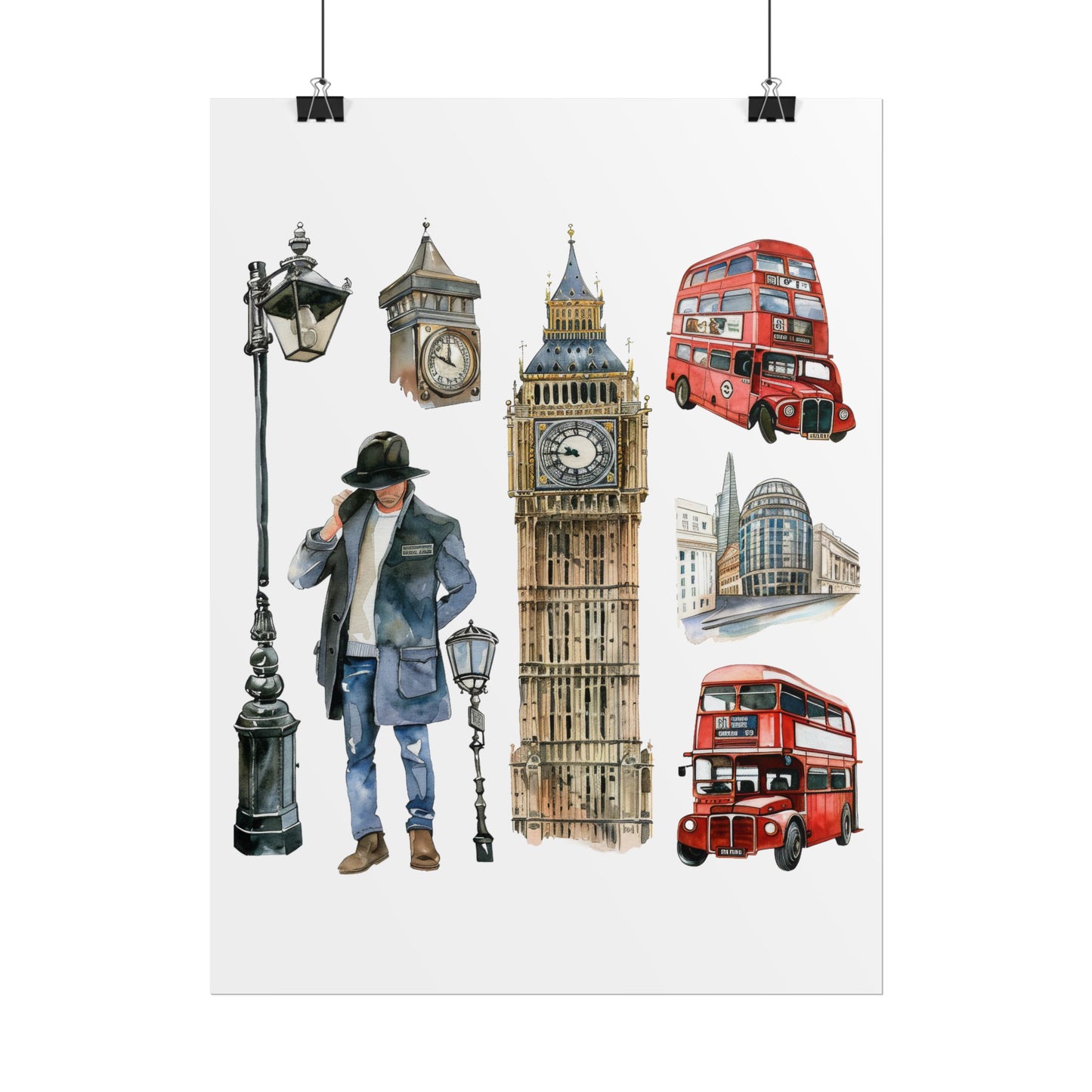 London themed Rolled Posters