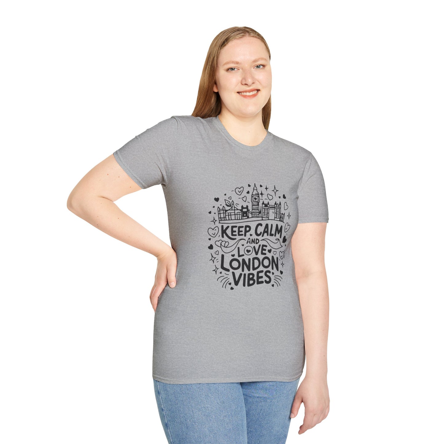 Unisex Softstyle T-Shirt - Calm Cozy London's Vibes