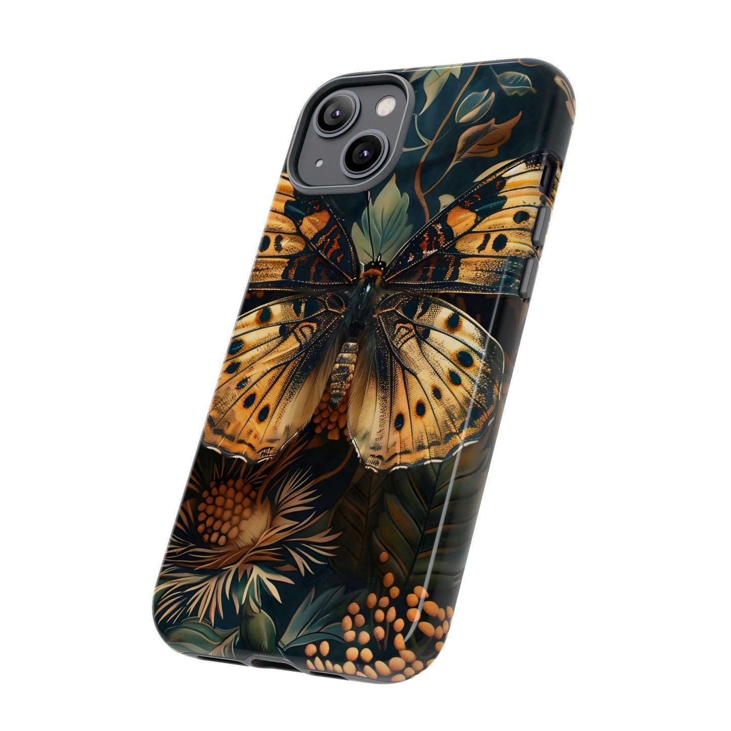 Butterfly Floral Phone Case, Tough Cases, Protective Cover, Unique Gift, Nature Lover, Art Print, Spring Decor