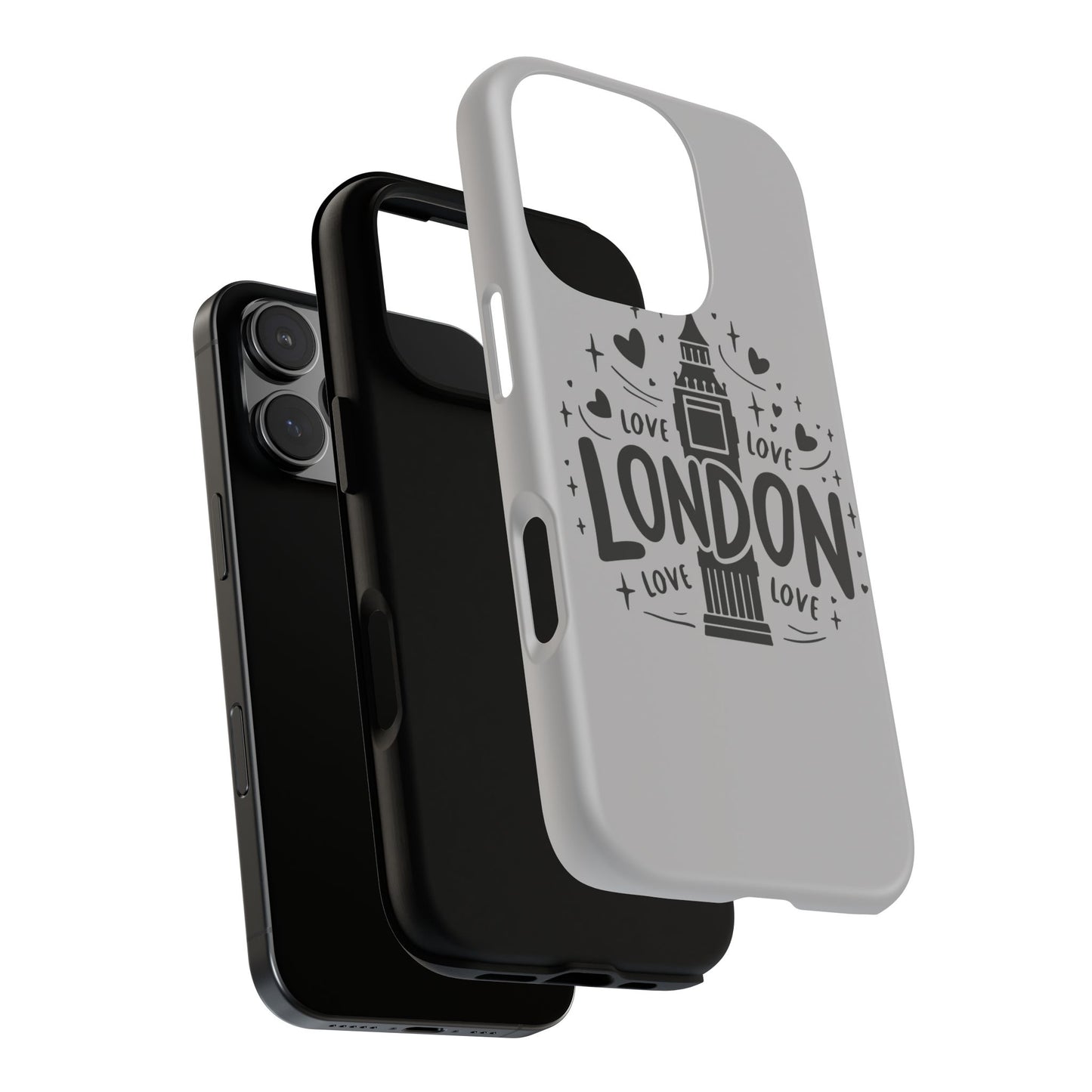 London Love Phone Case, Tough Cases, Stylish Phone Accessories, Unique Gift for Travelers, London Souvenir, Love Design