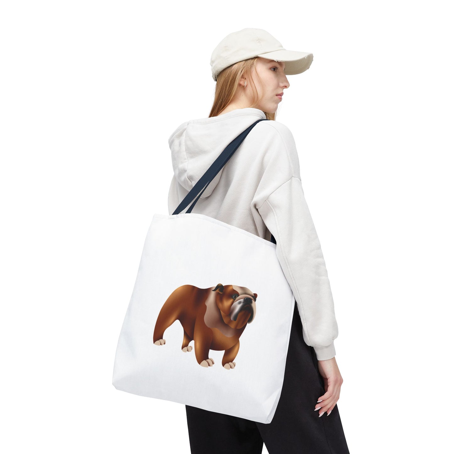 Bulldog Love Tote Bag | Stylish Animal Print Eco-Friendly Bag for Dog Owners, Pet Lovers, Gifts for Her, Everyday Use