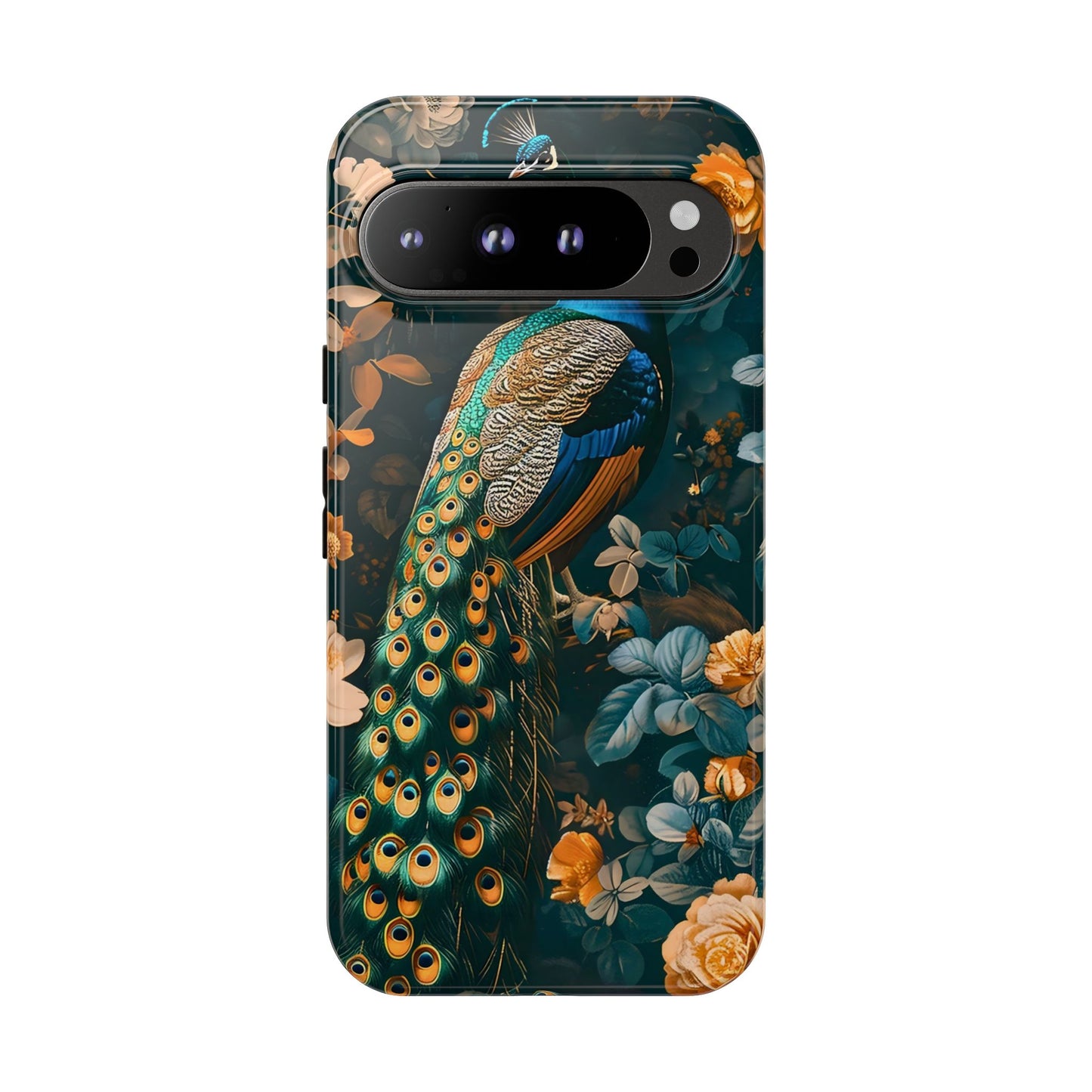Peacock Phone Case - Elegant Floral Design, Tough Case for Protection, Unique Gift for Nature Lovers, Stylish Accessory, Eco-Friendly
