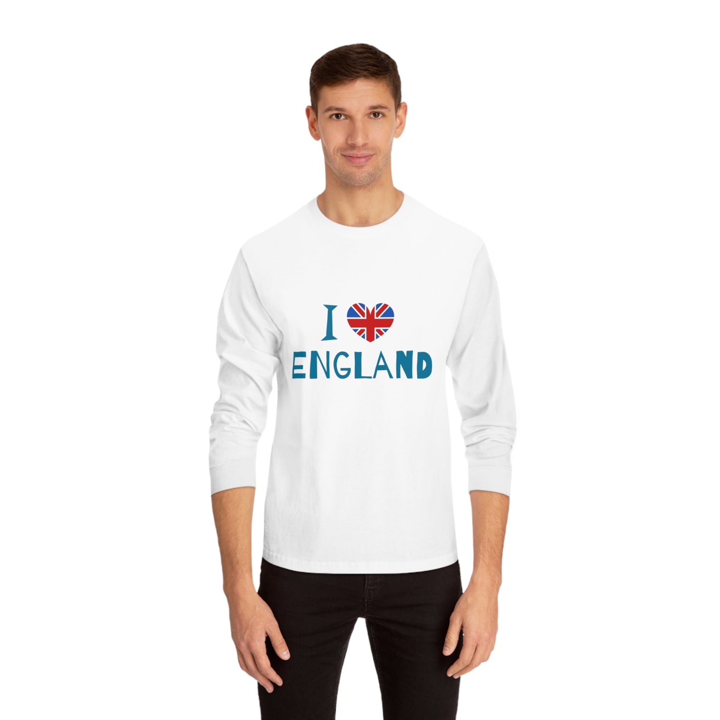 Unisex Classic Long Sleeve T-Shirt - I Love England