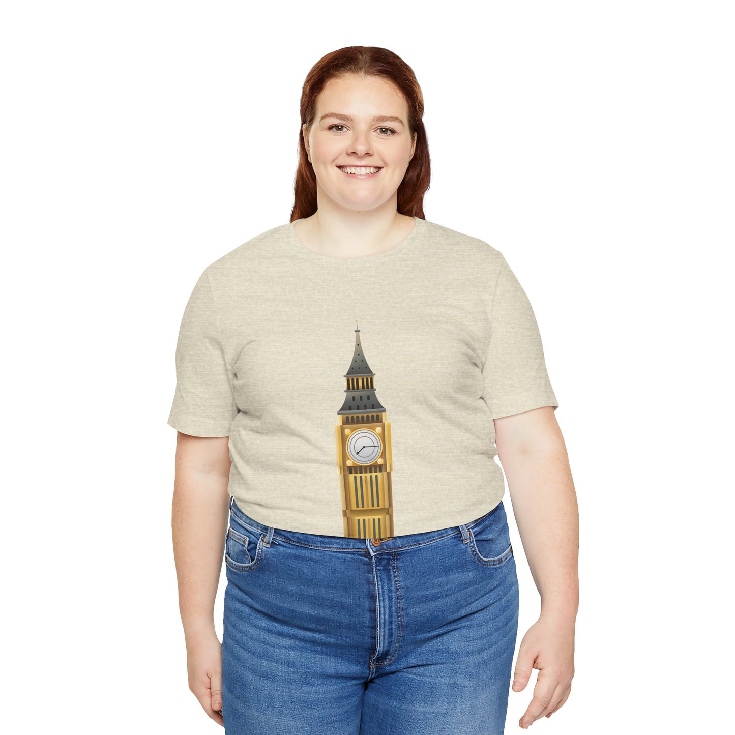 Unisex Jersey Short Sleeve Tee - Iconic Big Ben Clock Tower Design - London Landmark