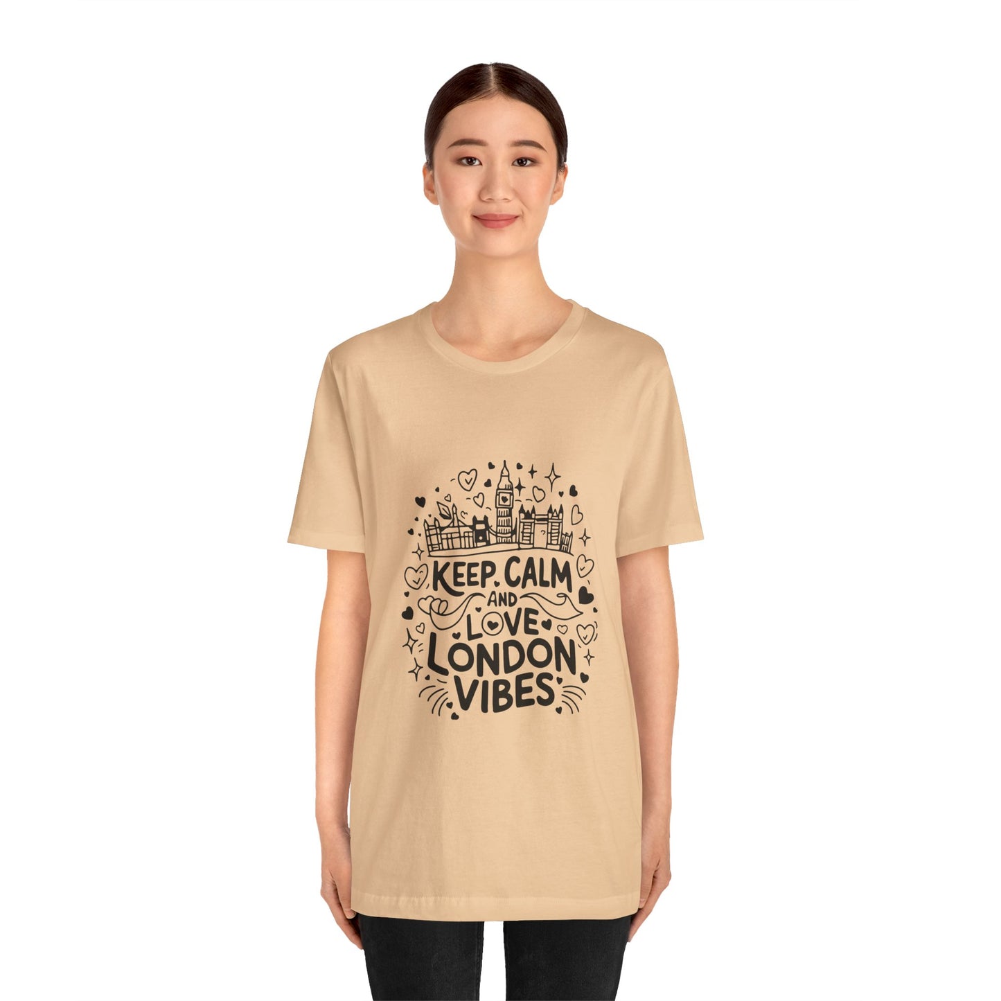 Unisex Jersey Short Sleeve Tee - Keep Calm and love London Vibes