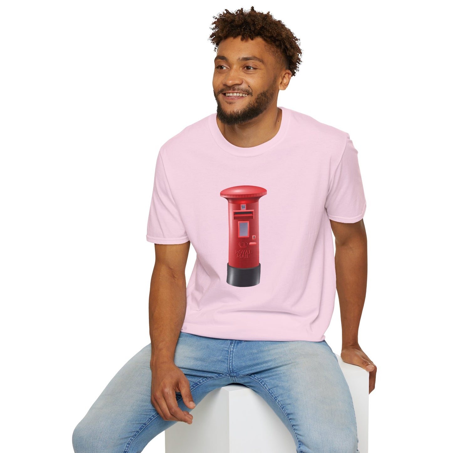 Unisex Softstyle T-Shirt - Iconic British Royal Mailbox Artwork