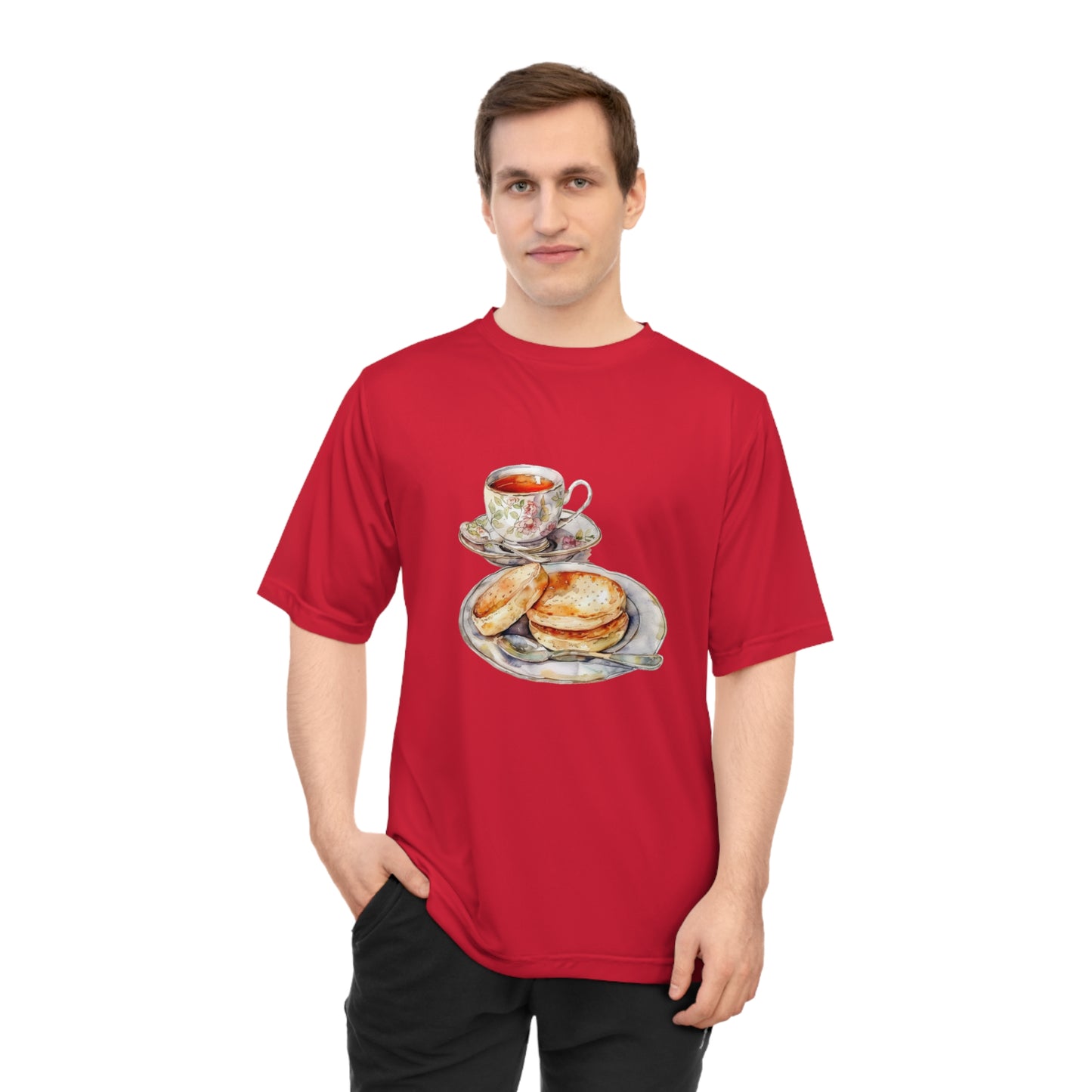 Unisex Zone Performance T-shirt - British Food - Savory Classics and Traditional Delights