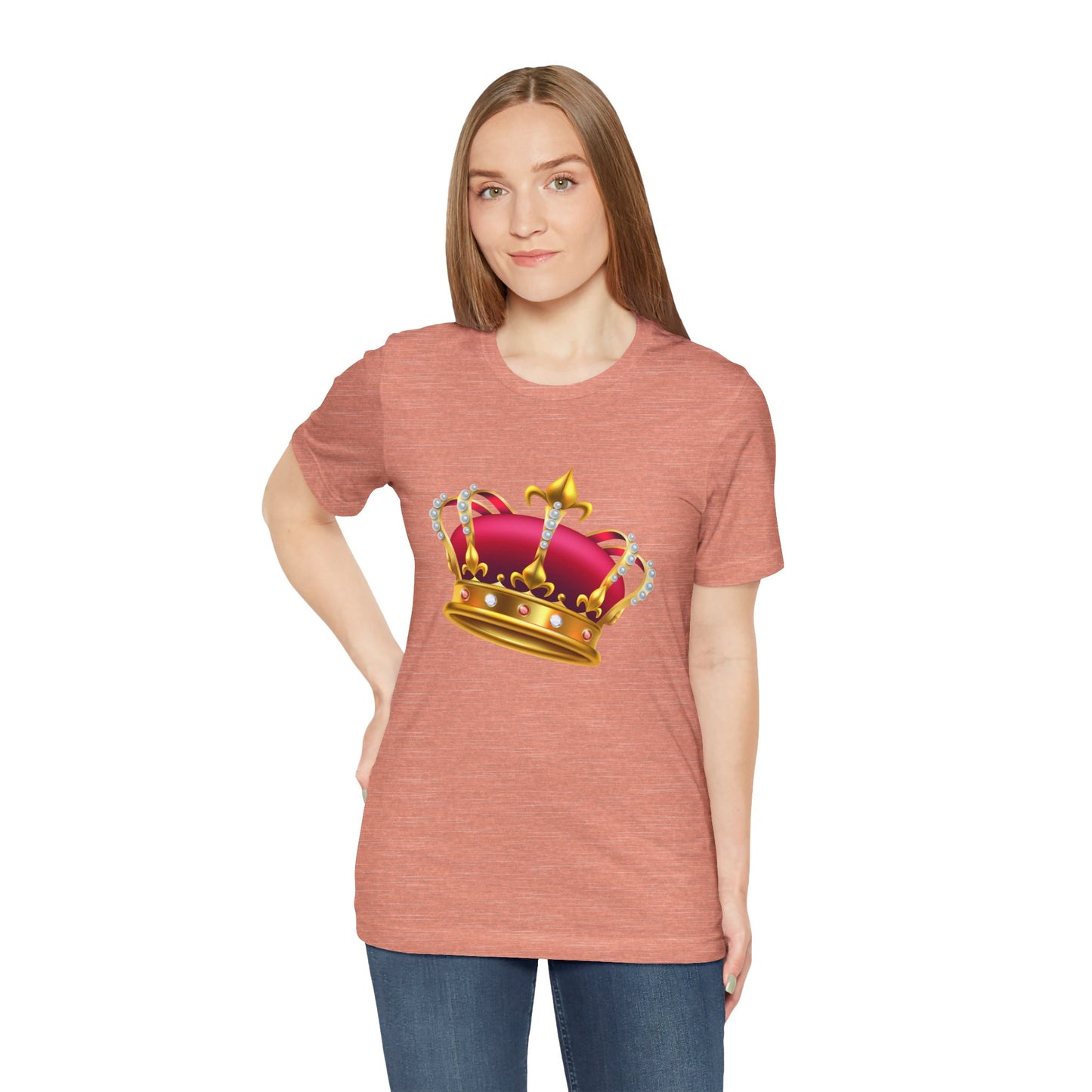 Unisex Jersey Short Sleeve Tee - British Royal Crown Design - Iconic Symbol of Monarchy