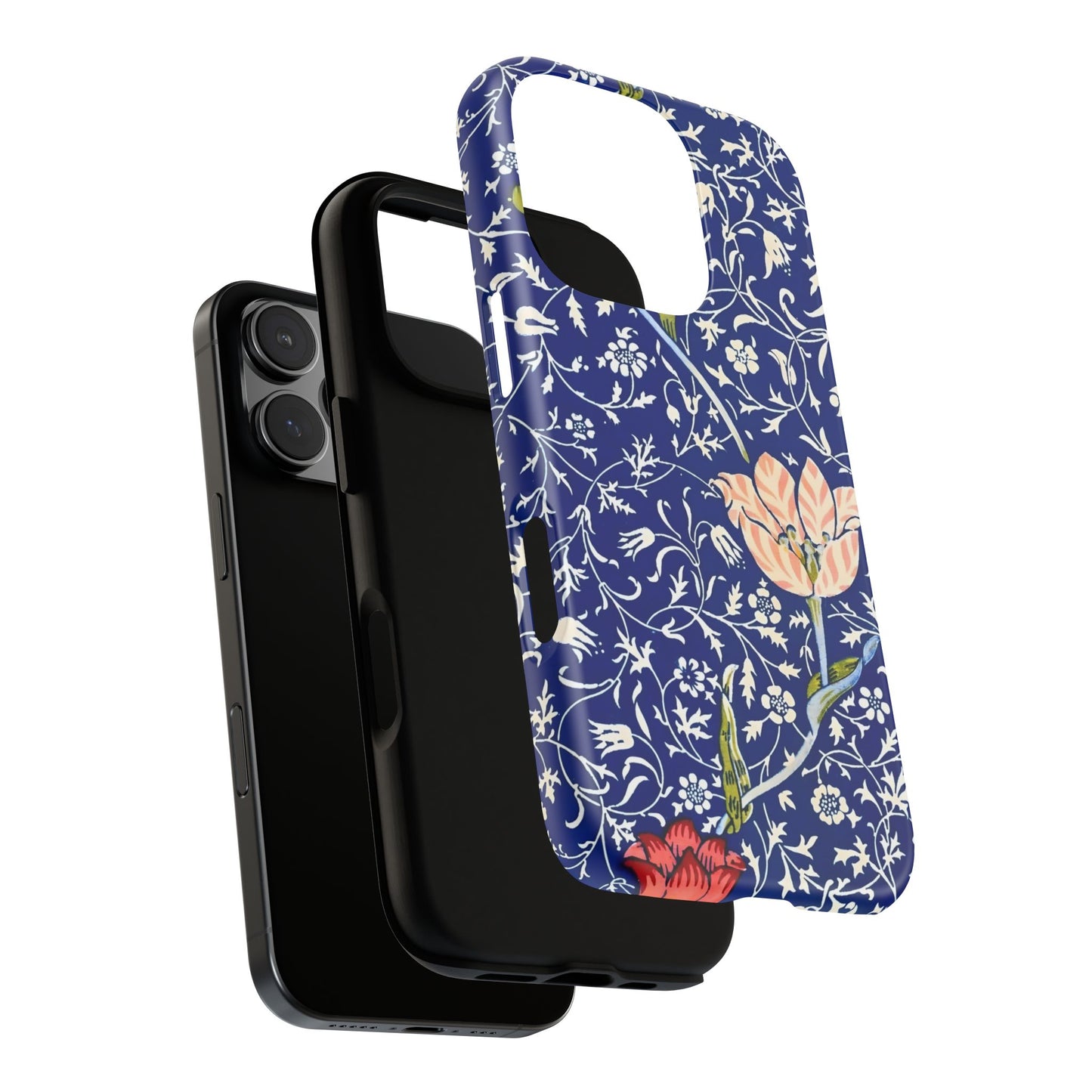 Floral Phone Case, Unique Tough Phone Cover, Gift for Her, Spring Decor, Durable Protective Case, Elegant Floral Design