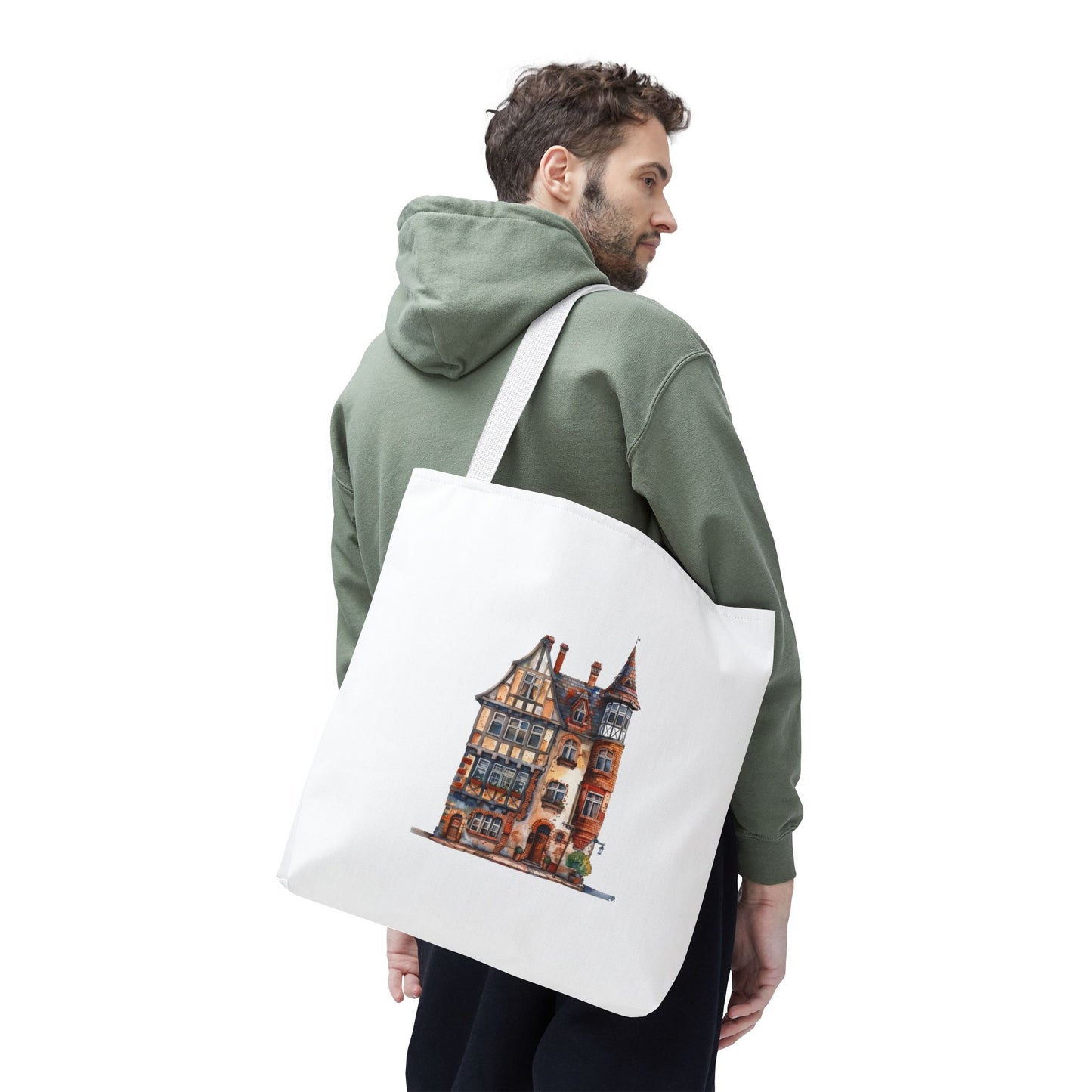 Charming Illustrated Tote Bag, Perfect for Shopping, Beach Days, Eco-Friendly, Gift for Gardeners, Art Lovers, Travel Essential