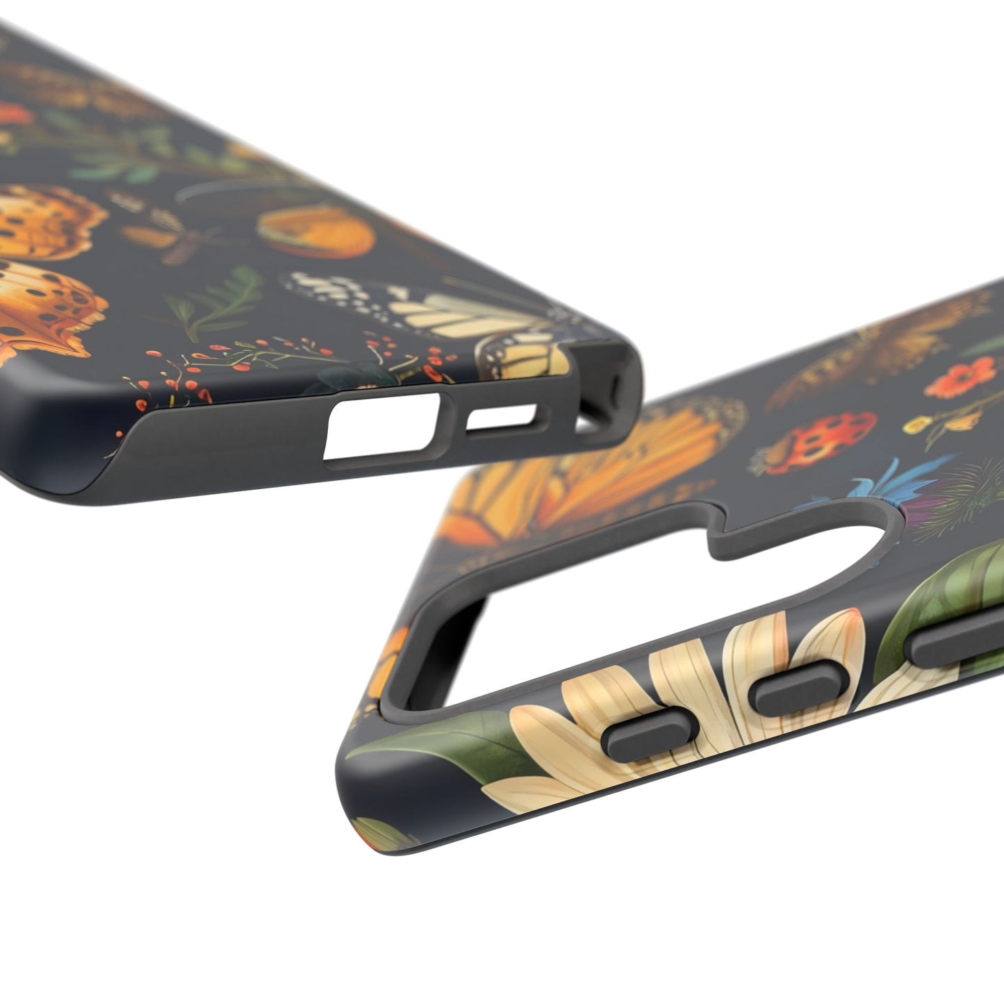 Nature-Inspired Phone Case | Floral Butterfly Design, Tough Phone Cover, Gift for Nature Lovers, Cute Butterfly Case, Home Decor