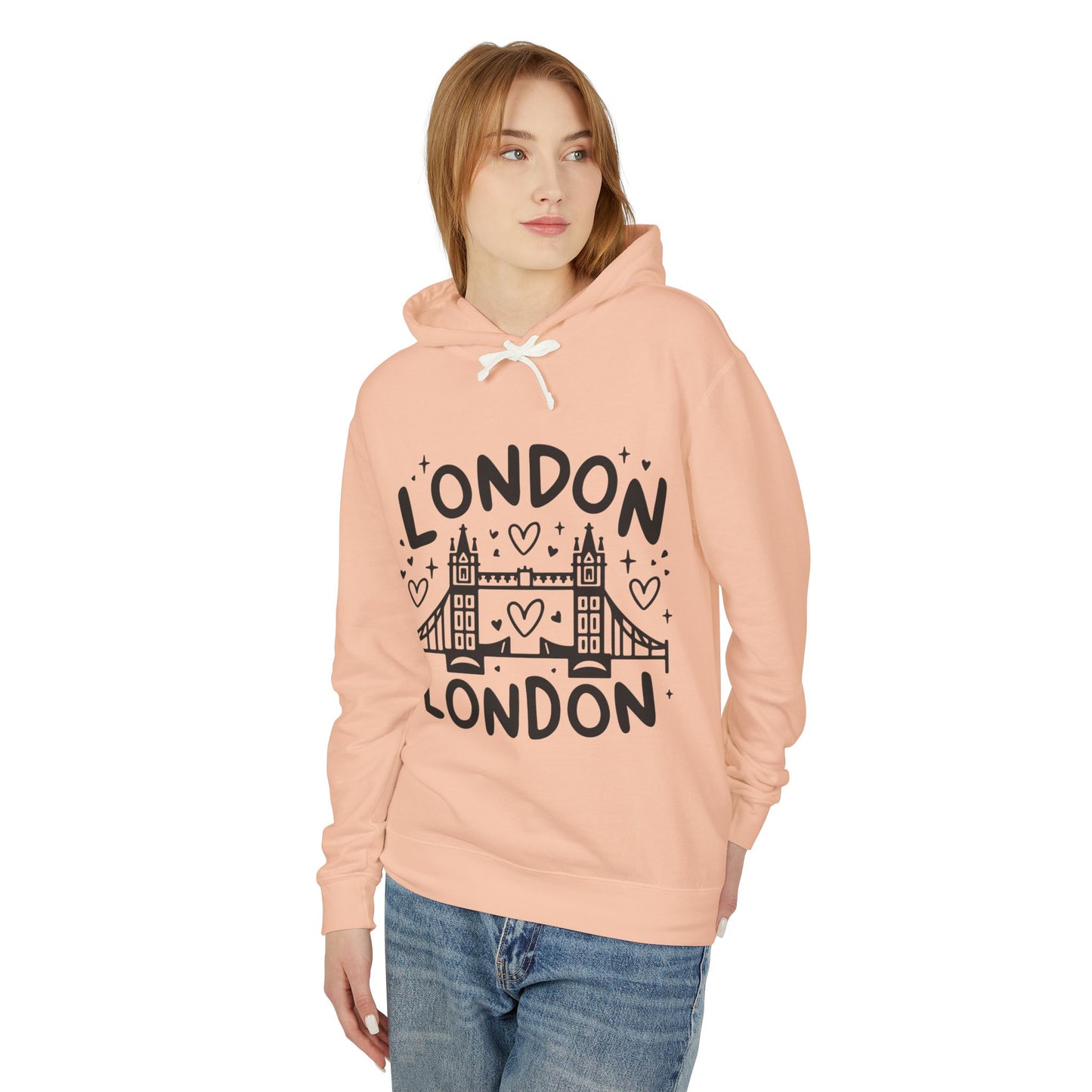Unisex Lightweight Hooded Sweatshirt - Lovely London