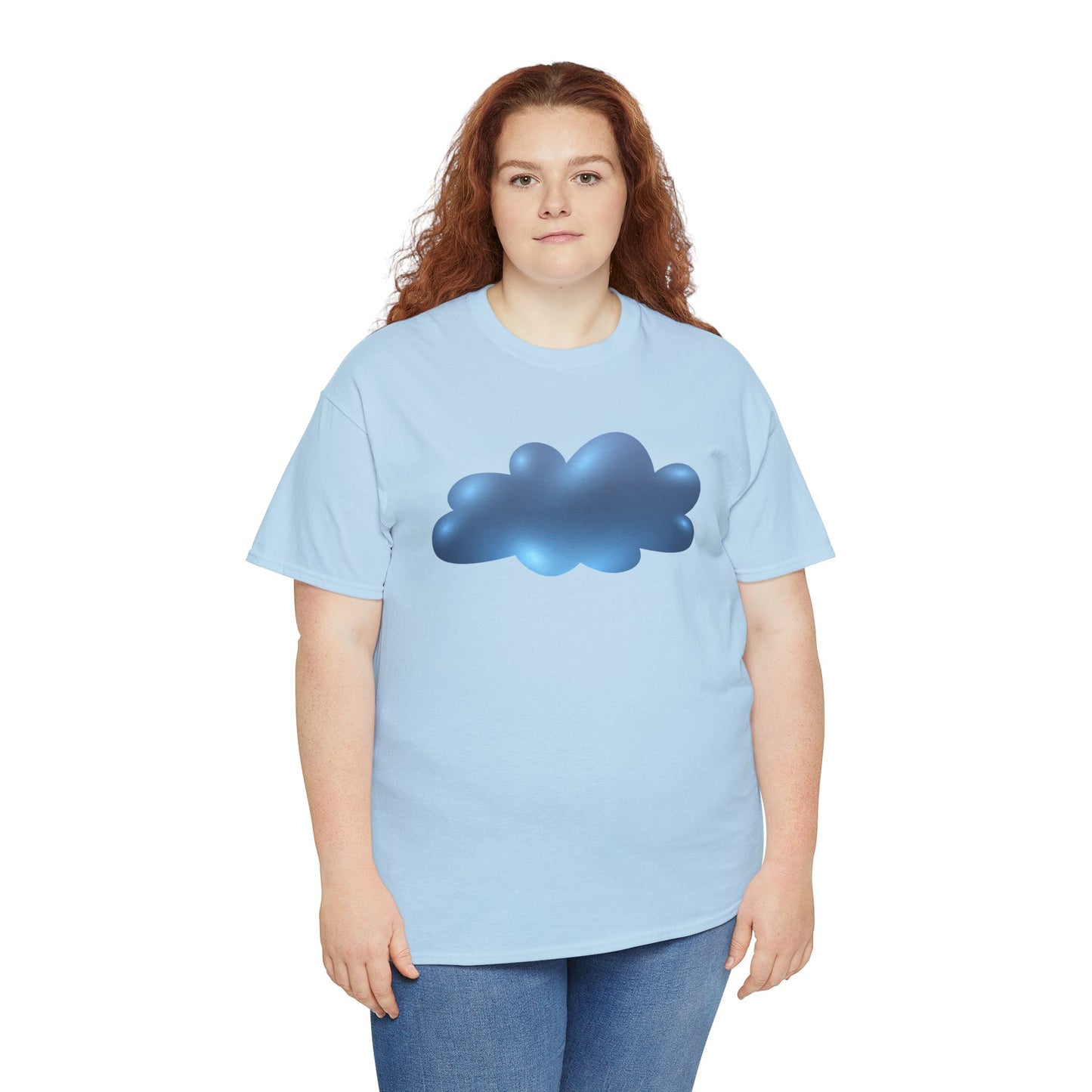 Unisex Heavy Cotton Tee - Serene Cloudscape