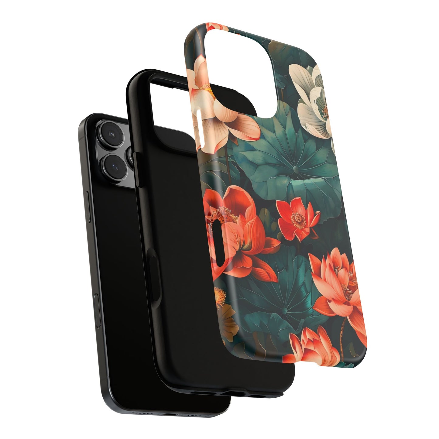 Flower Phone Case, Floral Phone Cover, Tough Case for Floral Lovers, Gift for Her, Stylish Tech Accessories