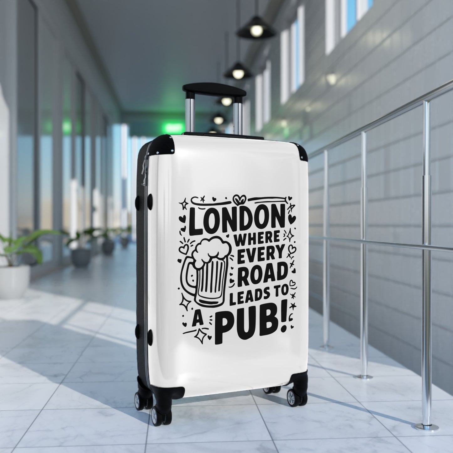 London's Pub Leading Road - Suitcase