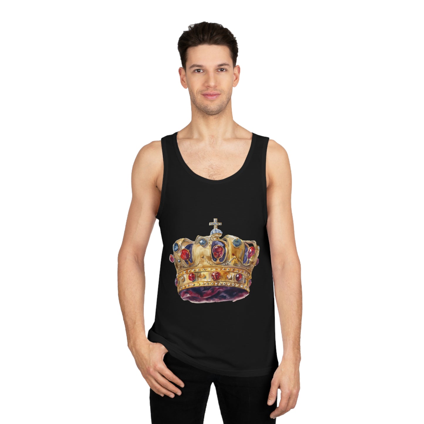 Unisex Softstyle™ Tank Top - British Royal Crown - Symbol of Regal Elegance