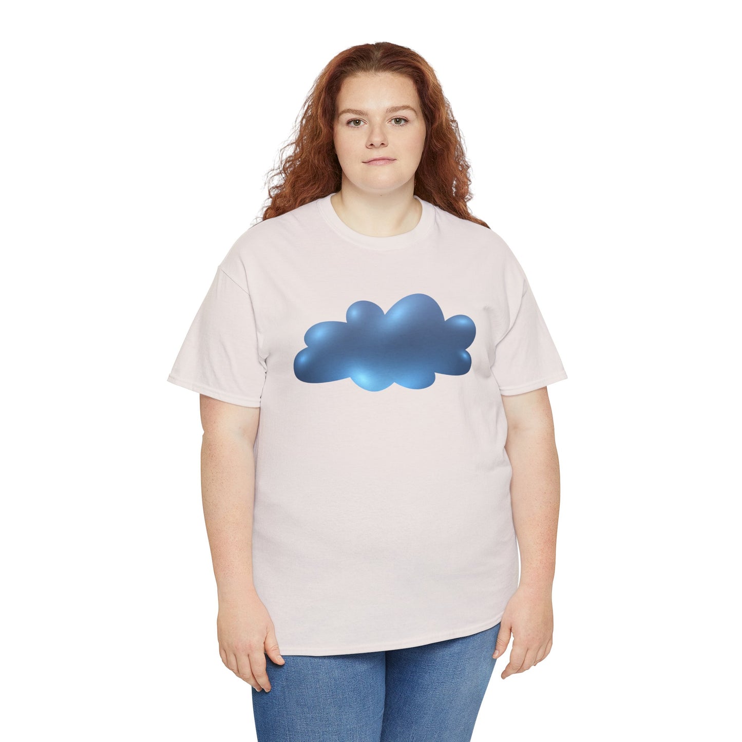 Unisex Heavy Cotton Tee - Serene Cloudscape