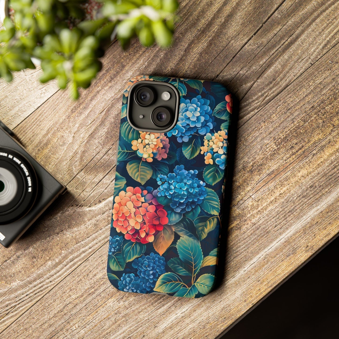 Floral Phone Case, Stylish Tough Case for Gardener Gift, Flower Lover Accessory, Pretty Floral Design, Protective Case