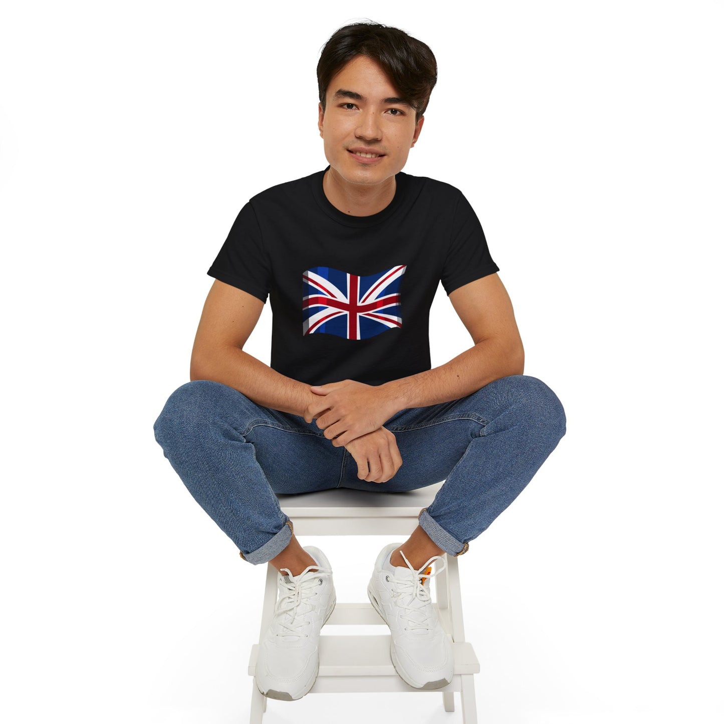 Unisex Ultra Cotton Tee - Symbolic Union Jack Flag Art