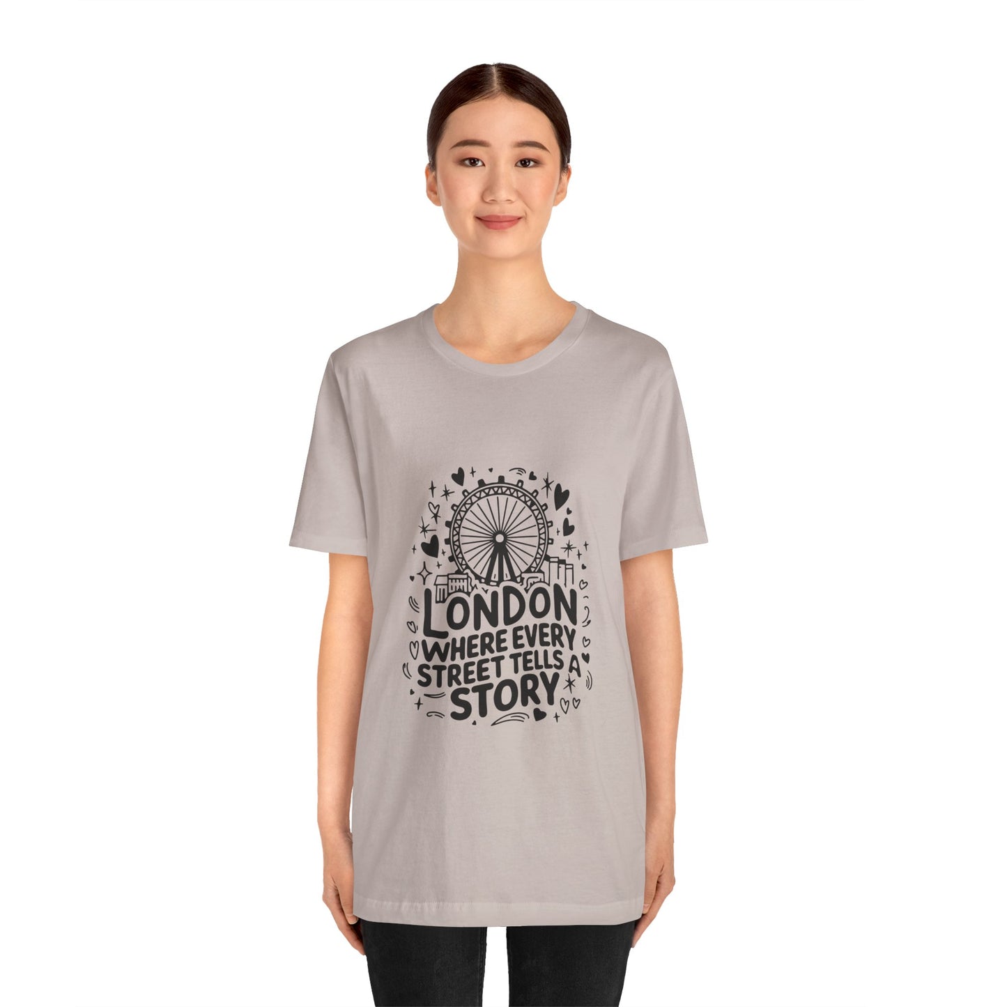 Unisex Jersey Short Sleeve Tee - London's Story Telling Street