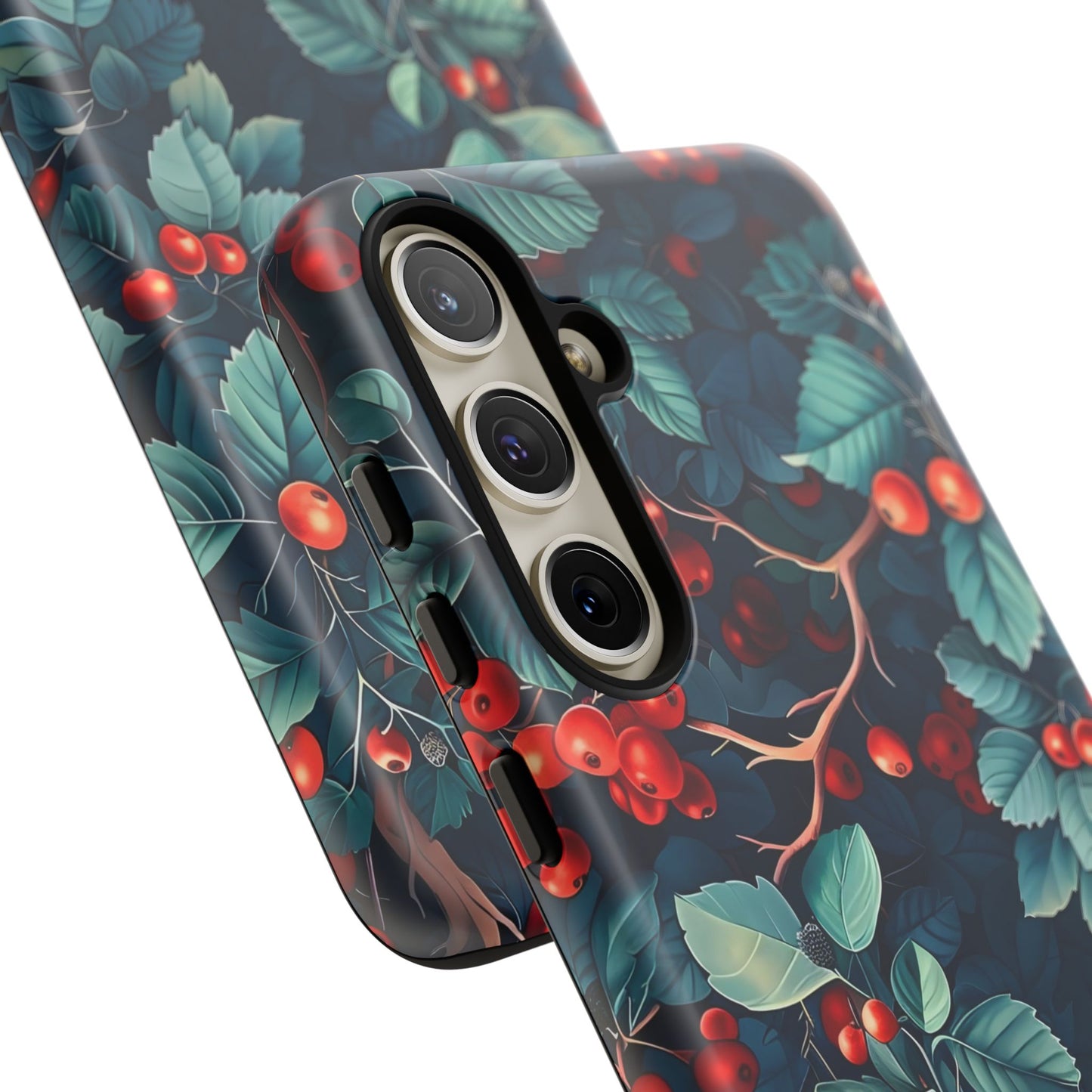Berry Blossom Phone Case - Nature Lover's Gift, Floral Design, Cute Accessory for Spring, Unique Tech Cover, Perfect for Holidays
