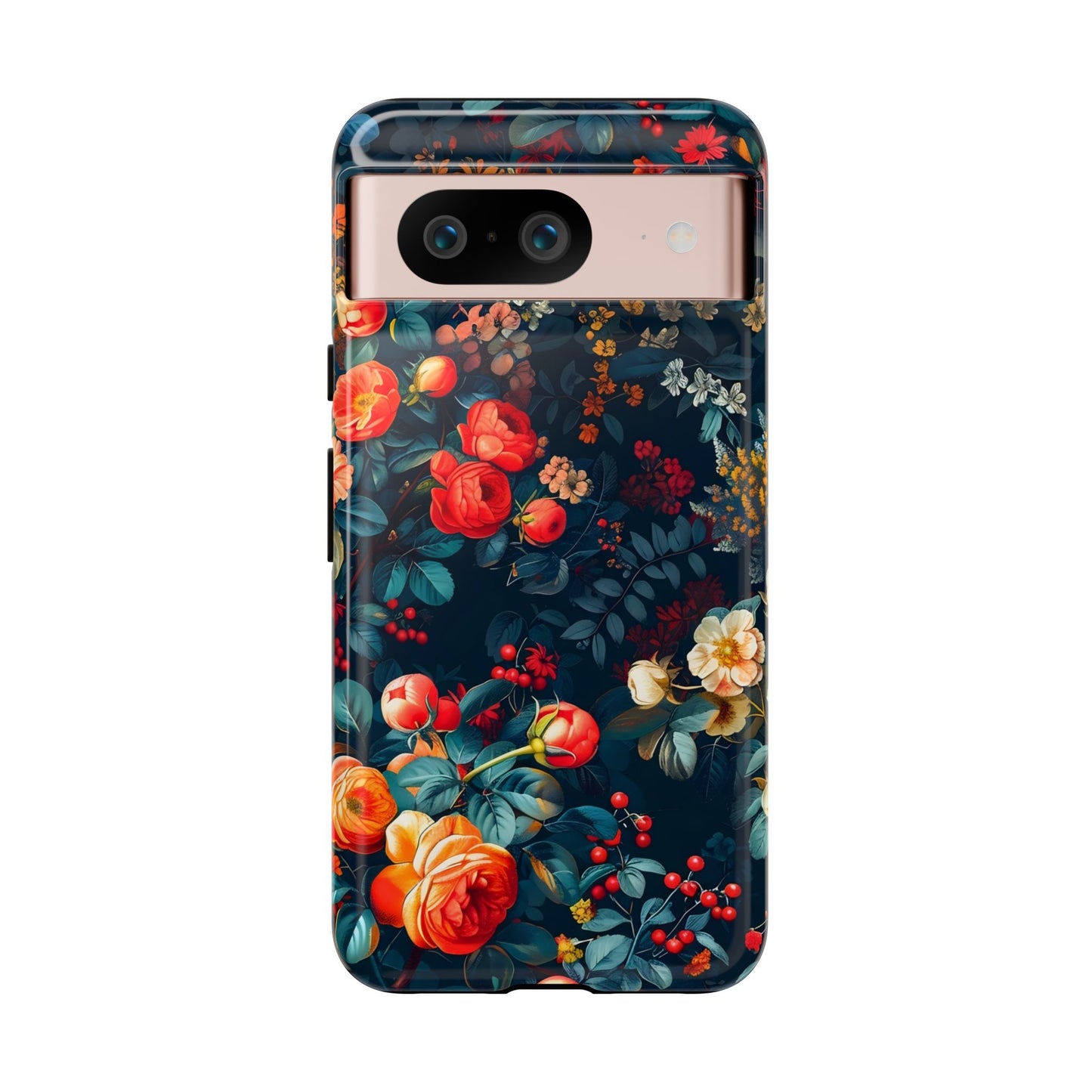 Floral Phone Case - Tough Cases, iPhone Protection, Elegant Floral Design, Gift for Her, Stylish Tech Accessory