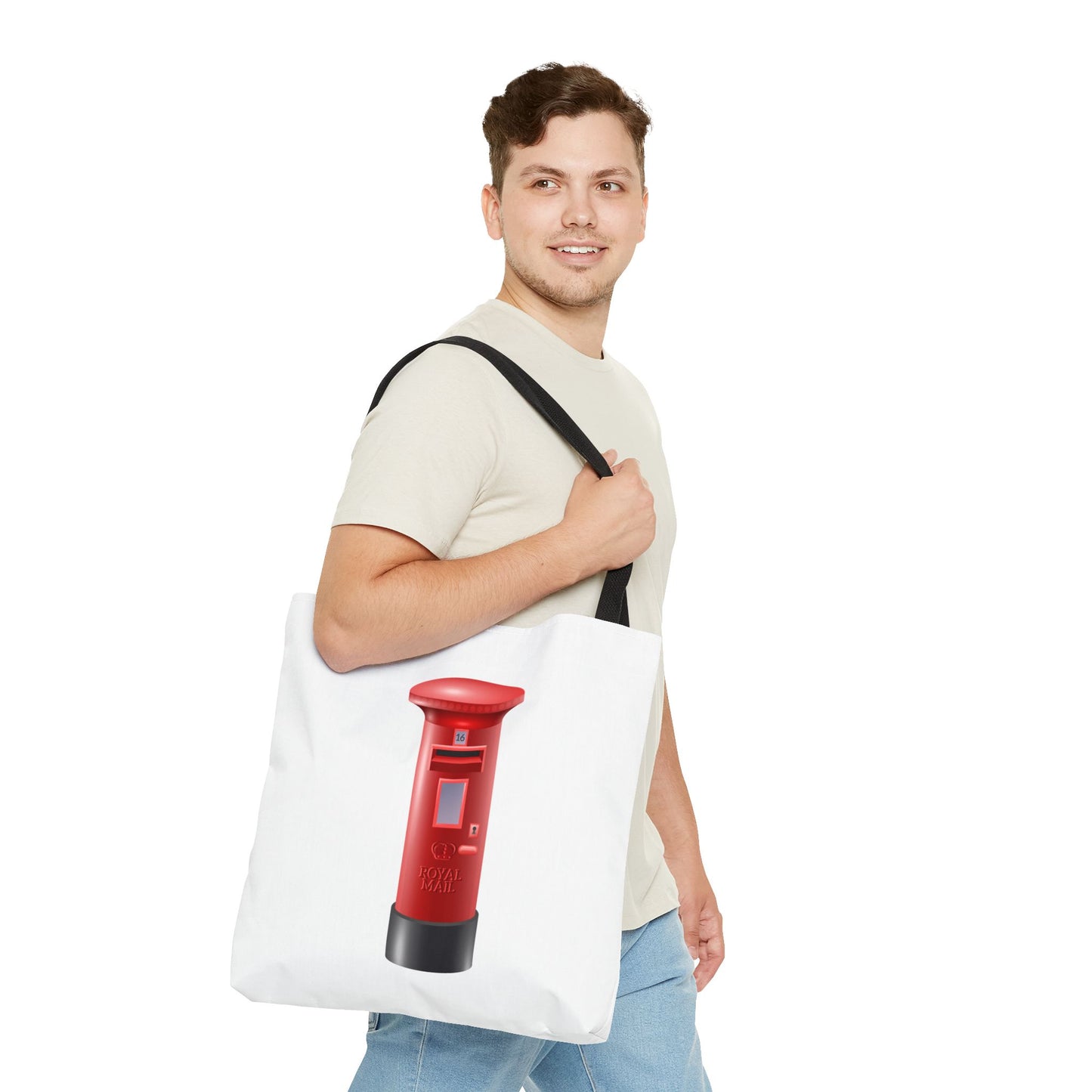 Vintage Post Box Tote Bag, Perfect for Postage Lovers, Everyday Use, Gift Idea for Holidays, Eco-Friendly Carryall