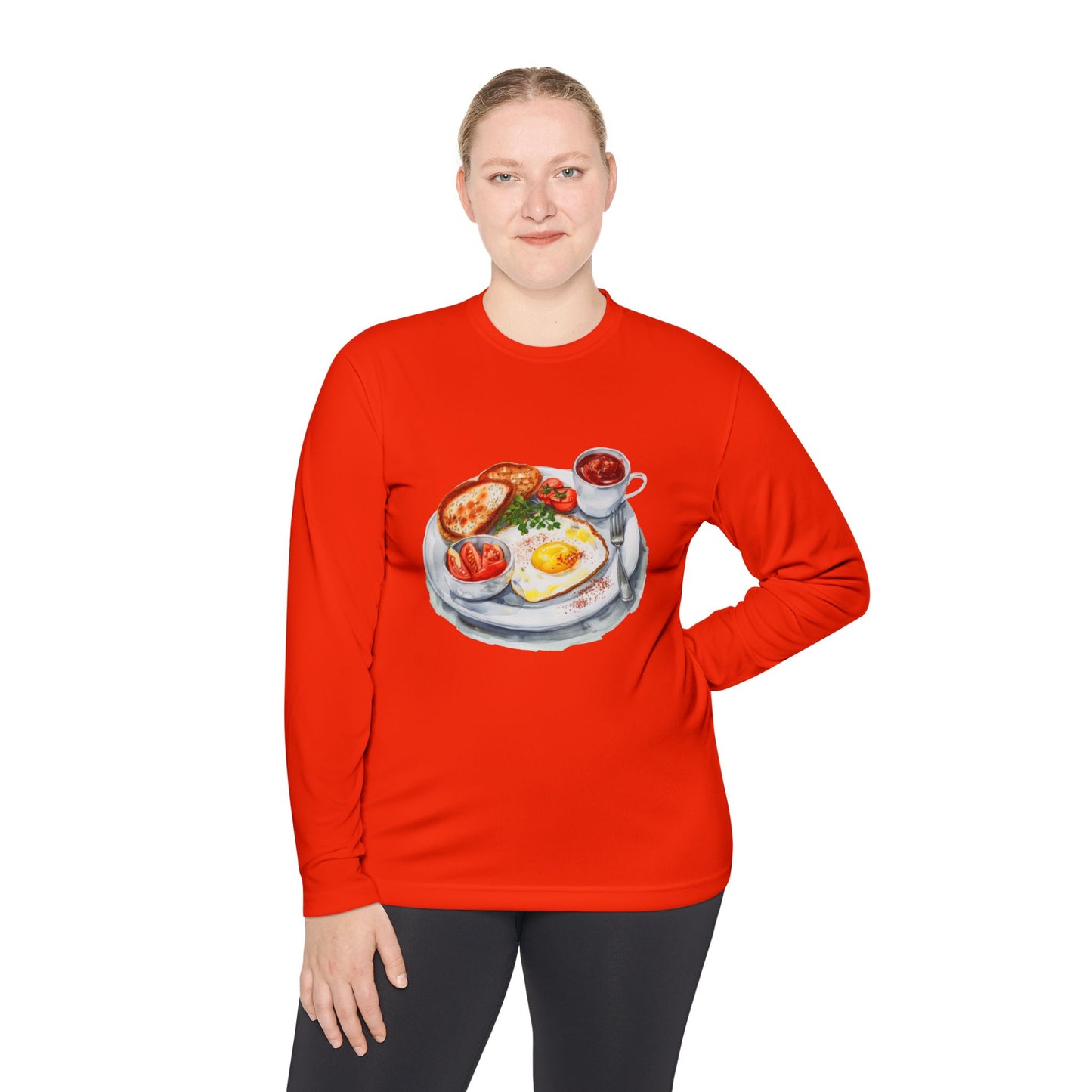 Unisex Lightweight Long Sleeve Tee - Dine Like a Monarch - Classic Royal Dishes of Britain