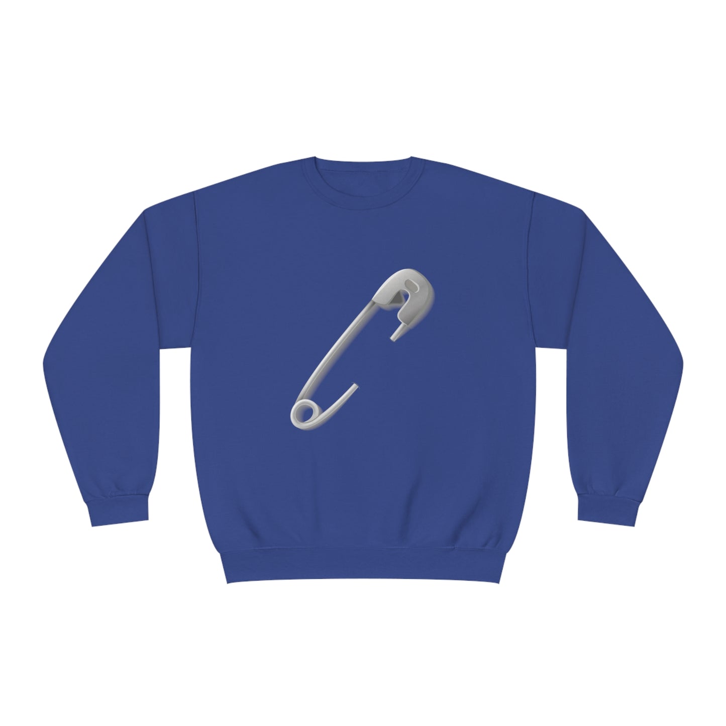 Unisex NuBlend® Crewneck Sweatshirt - Elegant  Minimalist Saftey Pin