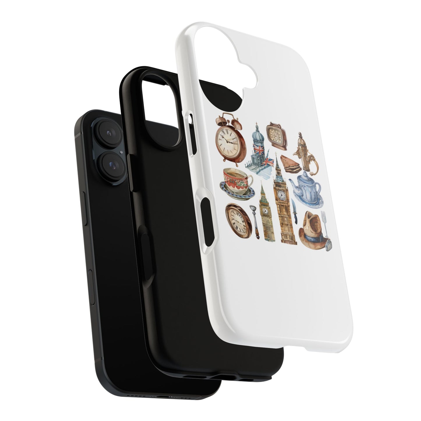 Vintage Illustrative Phone Case, Whimsical Tough Phone Cover, Gifts for Her, Unique Cell Phone Accessory