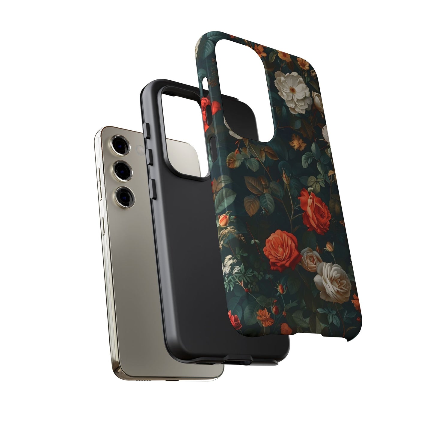 Floral Phone Case | Tough Cases with Elegant Design | Gift for Her, Mother's Day, Birthdays, Personalized, Trendy Tech Accessories