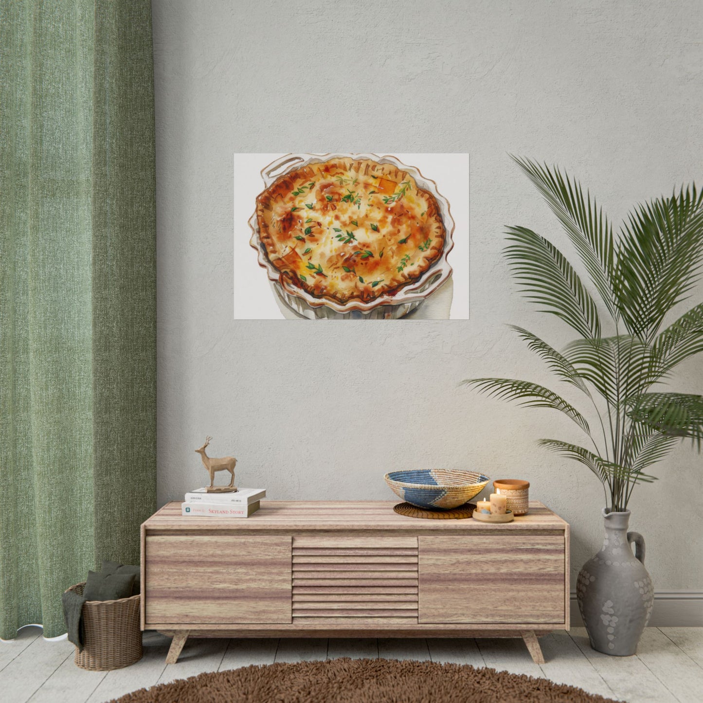 Delicious Quiche Rolled Posters for Kitchen Decor, Culinary Art, Foodie Wall Art, Gift for Chefs, Cooking Enthusiasts, Home Decor