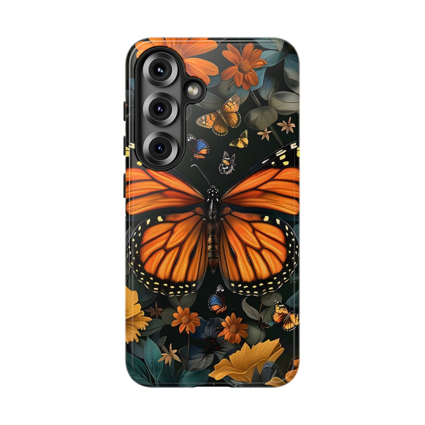 Monarch Butterfly Phone Case, Tough Cases, Nature Lover Gift, Floral Mobile Cover, Eco-Friendly Phone Accessory, Butterfly Design