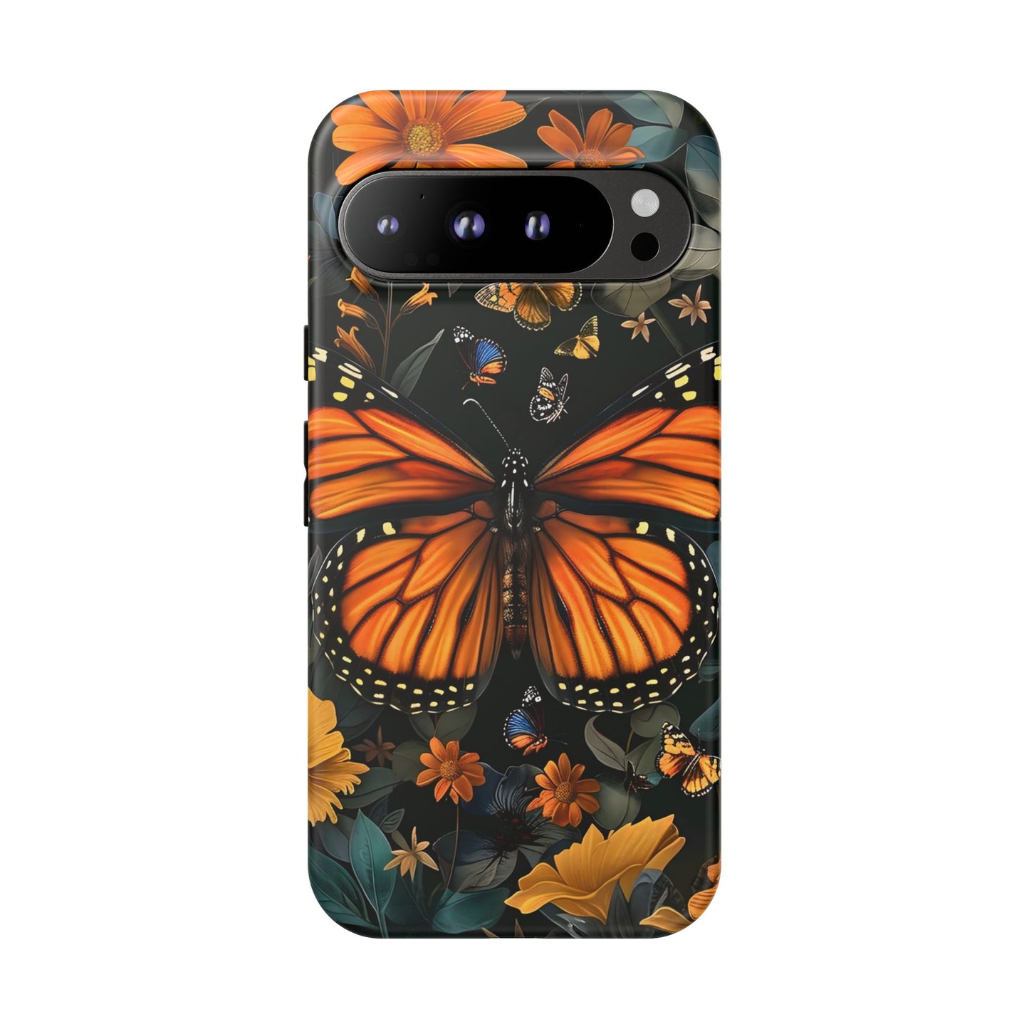 Monarch Butterfly Phone Case, Tough Cases, Nature Lover Gift, Floral Mobile Cover, Eco-Friendly Phone Accessory, Butterfly Design