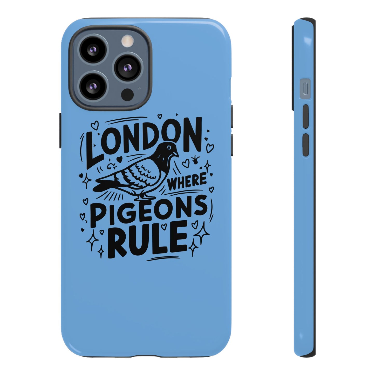 London Pigeon Phone Case, Urban Art Accessory, Tough Phone Cover, Gift for Bird Lovers, London Souvenir, Unique Cell Phone Case