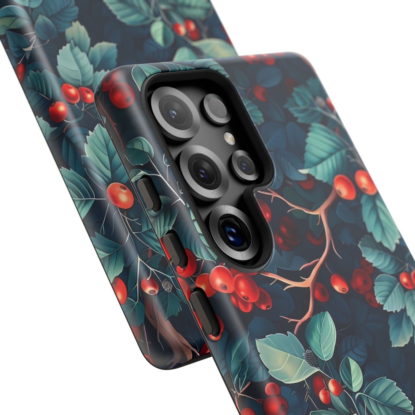 Berry Blossom Phone Case - Nature Lover's Gift, Floral Design, Cute Accessory for Spring, Unique Tech Cover, Perfect for Holidays