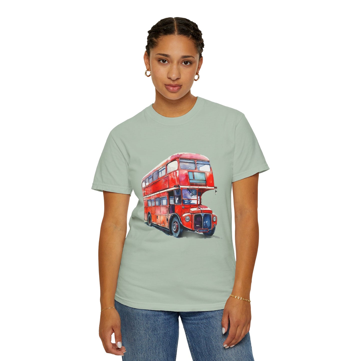 Unisex Garment-Dyed T-shirt - London’s Pride: The Iconic Red Bus