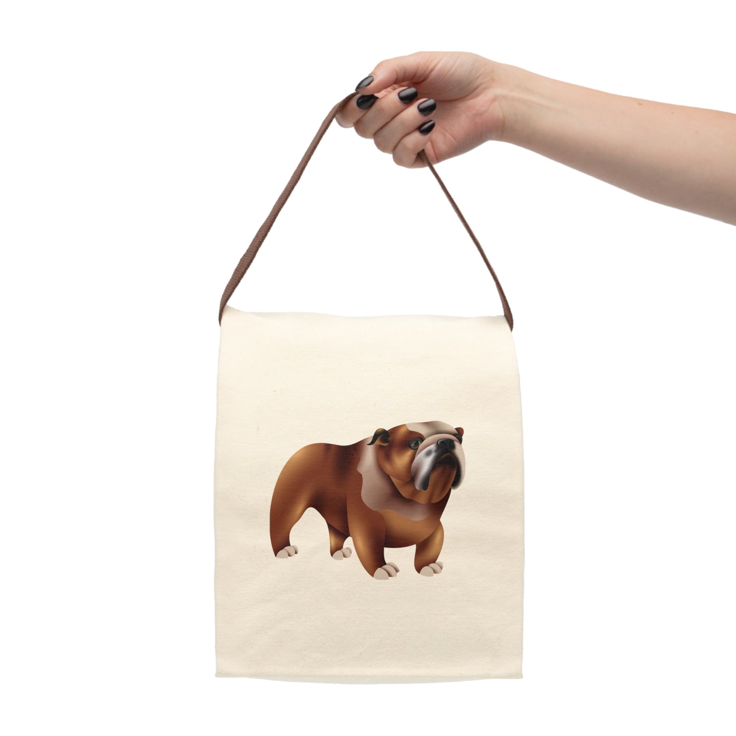 The Bulldog Tavern Canvas Lunch Bag With Strap