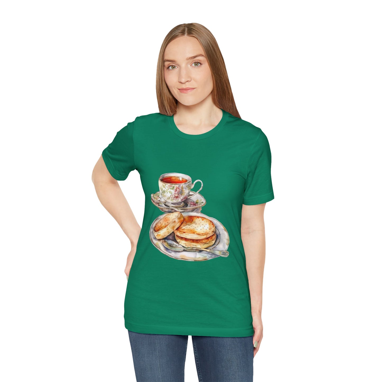Unisex Jersey Short Sleeve Tee - A Taste of Tradition - Iconic British Cuisine