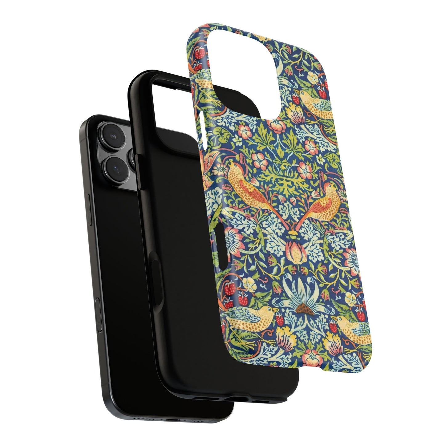Floral Phone Case | Tough Cases, Stylish Protection, Unique Gift, Eco-Friendly, Floral Pattern, Bird Design