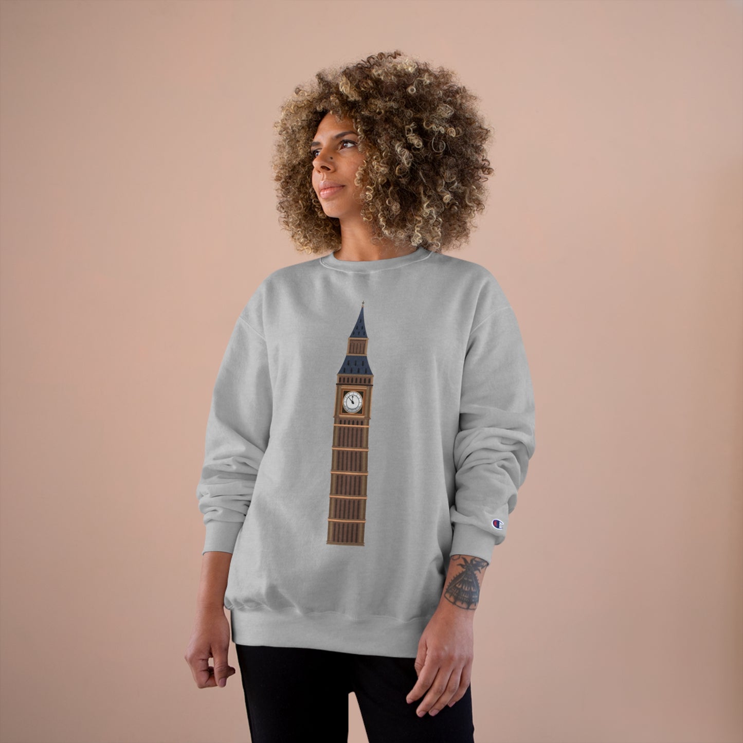 Champion Sweatshirt - Iconic Big Ben Clock Tower Design