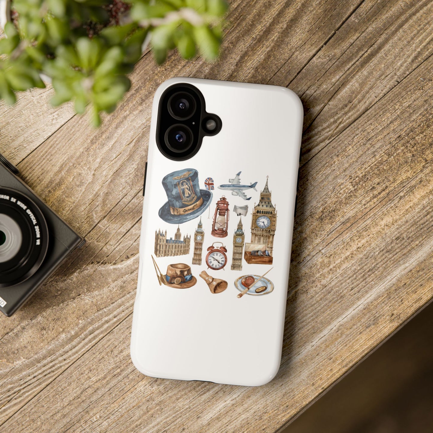 London-Themed Phone Case, Durable iPhone Cover, Gift for Travelers, Unique Cell Phone Accessories, Stylish Gadget Protection