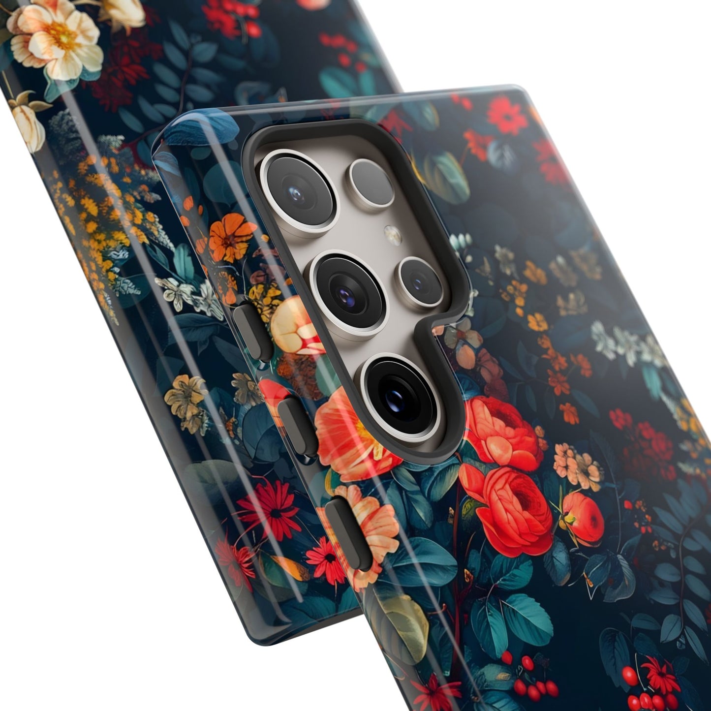 Floral Phone Case - Tough Cases, iPhone Protection, Elegant Floral Design, Gift for Her, Stylish Tech Accessory
