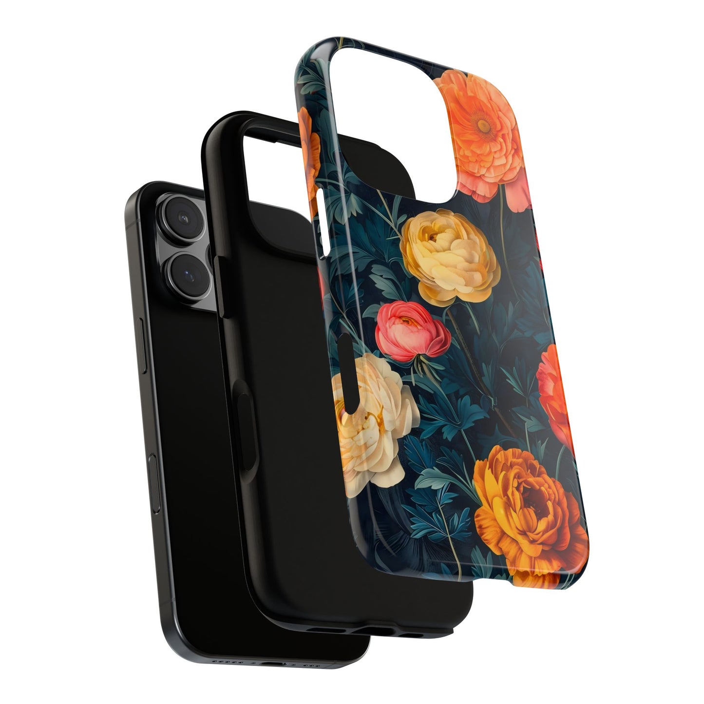 Floral Phone Case - Tough Cases, Stylish Protection, Gift for Flower Lovers, Customizable Cover, Floral Design Mobile Accessory