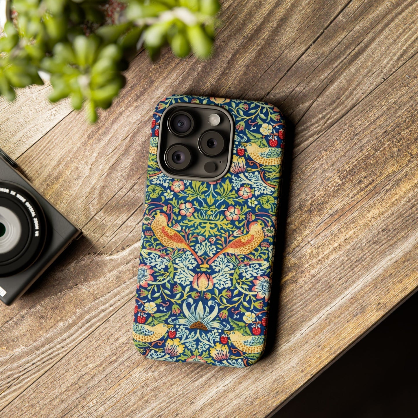 Floral Phone Case | Tough Cases, Stylish Protection, Unique Gift, Eco-Friendly, Floral Pattern, Bird Design