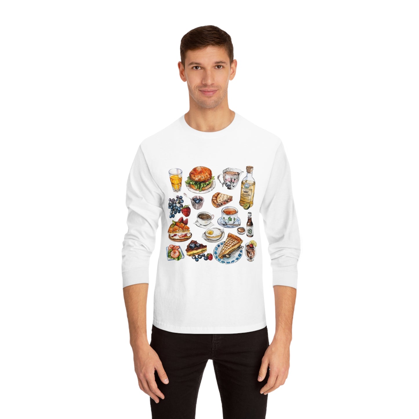 Unisex Classic Long Sleeve T-Shirt - Vintage England Icons