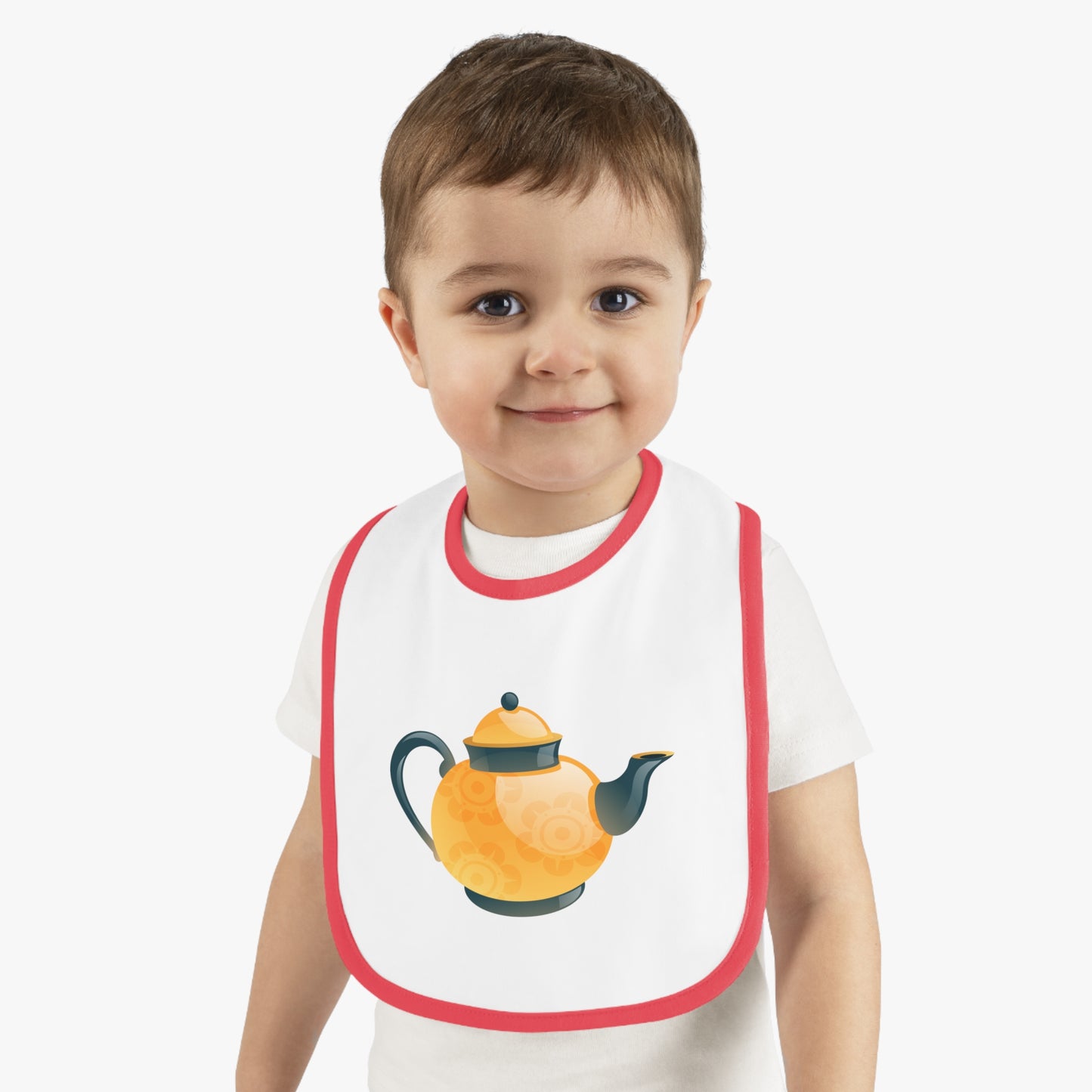 Adorable Baby Bib with Teapot Design, Cute Feeding Accessories, Baby Shower Gift, Toddler Bib, Newborn Essentials