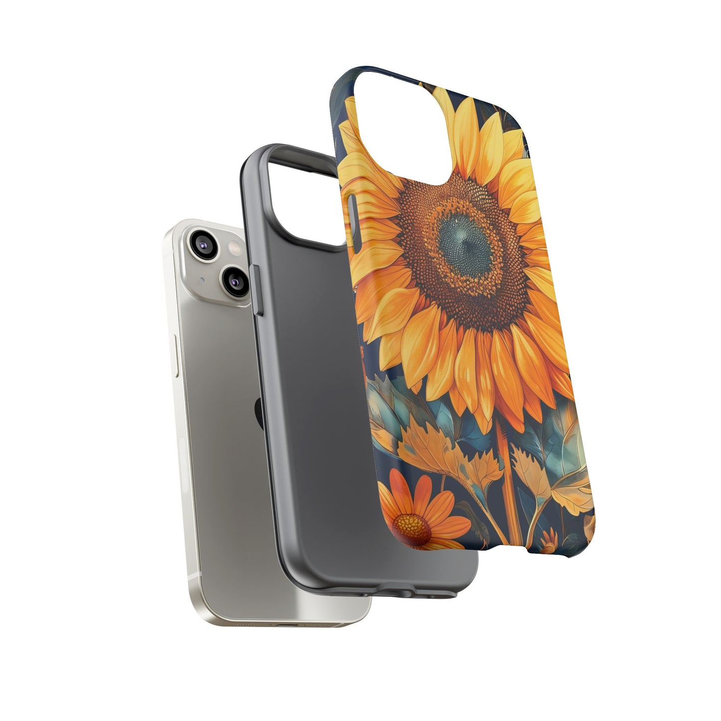 Sunflower Phone Case - Floral Design for Nature Lovers, Cute Spring Accessory, Gift for Her, Eco-Friendly Cover